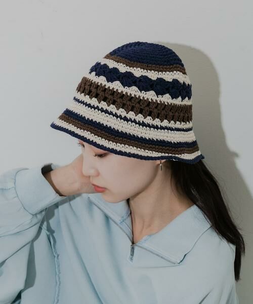 SMELLY / スメリー ハット | ボーダークロシェハット | 詳細11
