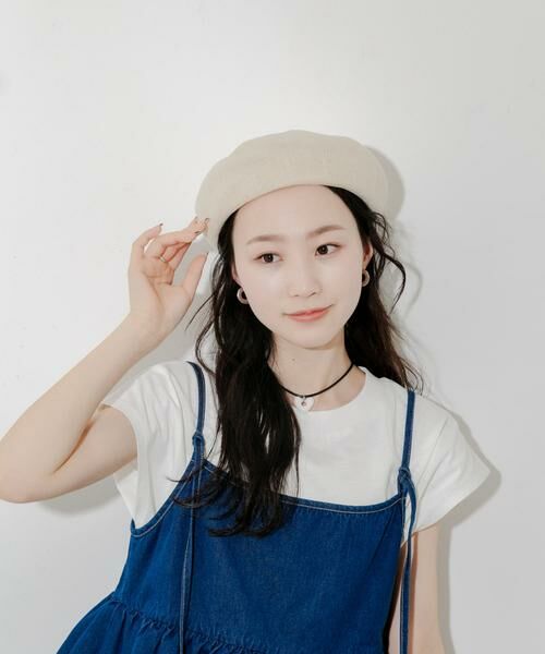 SMELLY / スメリー ハンチング・キャスケット・ベレー帽 | リネンミックスベレー | 詳細3