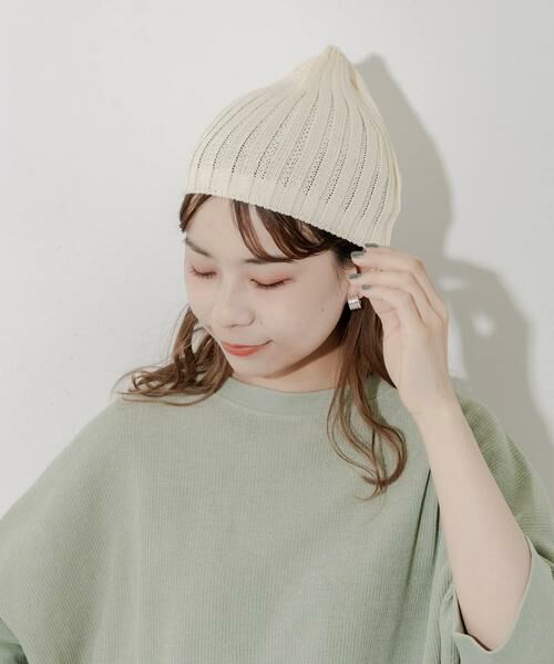 SMELLY / スメリー ニットキャップ | コットンリネンリブビーニー | 詳細1