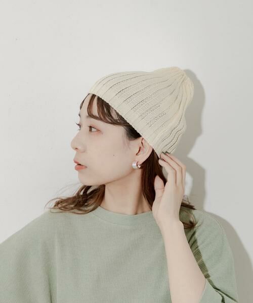 SMELLY / スメリー ニットキャップ | コットンリネンリブビーニー | 詳細2