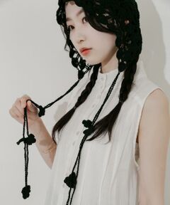 SMELLY / スメリー ニットキャップ | フラワークロシェボンネット