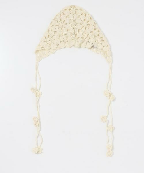 SMELLY / スメリー ニットキャップ | フラワークロシェボンネット | 詳細4
