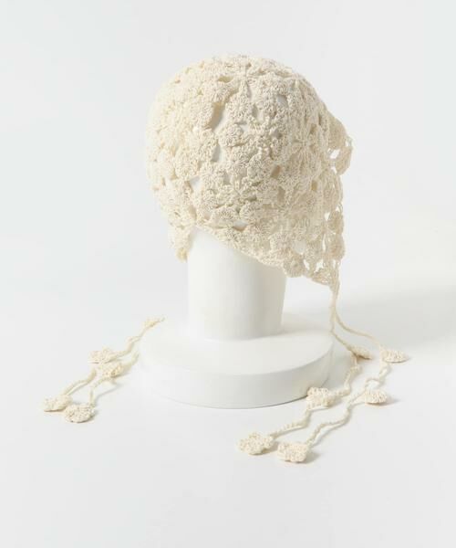 SMELLY / スメリー ニットキャップ | フラワークロシェボンネット | 詳細7