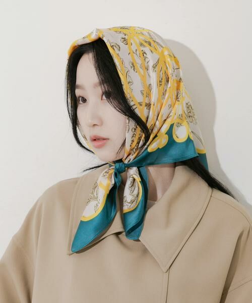 SMELLY / スメリー バンダナ・スカーフ | アソートパターンスカーフ(イエロー)