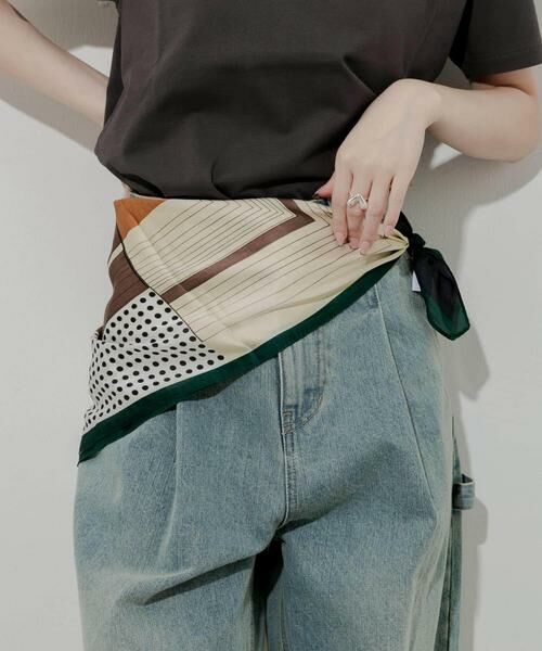 SMELLY / スメリー バンダナ・スカーフ | アソートパターンスカーフ(グリーン)