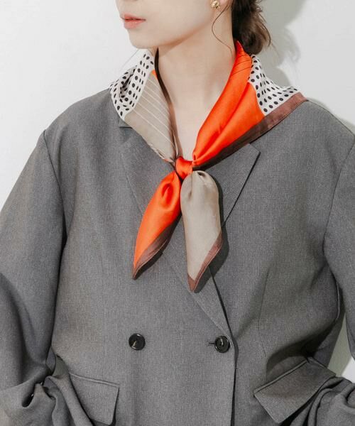 SMELLY / スメリー バンダナ・スカーフ | アソートパターンスカーフ(ブラウン)