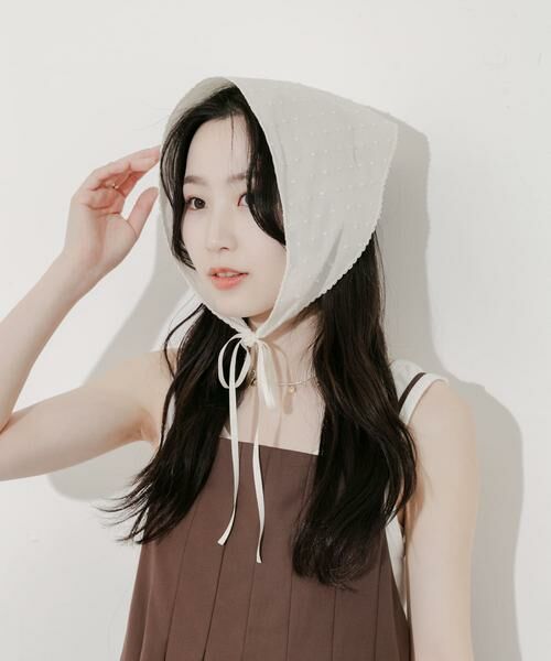 SMELLY / スメリー バンダナ・スカーフ | ドットバブーシュカ | 詳細1