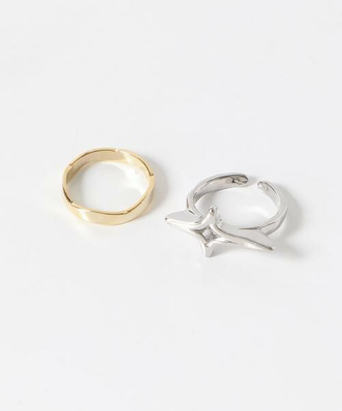 SMELLY / スメリー リング | スターモチーフ2セットリング | 詳細4