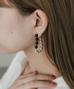 SMELLY / スメリー ピアス・イヤリング | 2トーンボールチェーンピアス