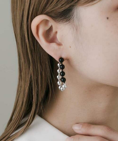 SMELLY / スメリー ピアス・イヤリング | 2トーンボールチェーンピアス | 詳細2