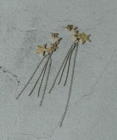 SMELLY / スメリー ピアス・イヤリング | スターチェーンアシメピアス