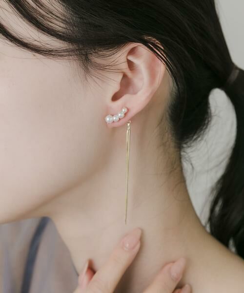 SMELLY / スメリー ピアス・イヤリング | パールチェーンピアス | 詳細1