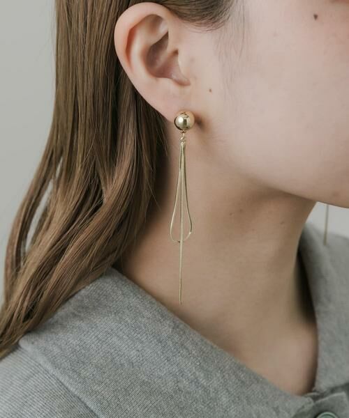 SMELLY / スメリー ピアス・イヤリング | ボールチェーンフープピアス | 詳細2