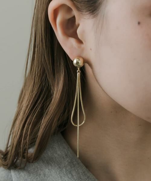 SMELLY / スメリー ピアス・イヤリング | ボールチェーンフープピアス | 詳細3