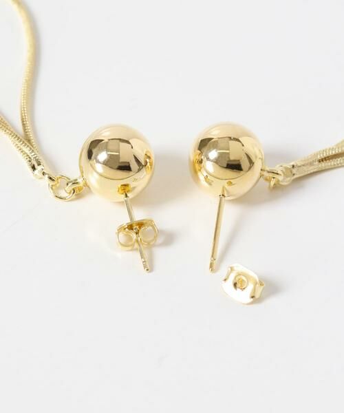 SMELLY / スメリー ピアス・イヤリング | ボールチェーンフープピアス | 詳細5