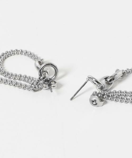 SMELLY / スメリー ピアス・イヤリング | ニュアンスメタルボールチェーンピアス | 詳細6