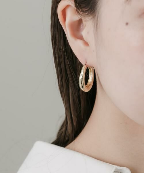 SMELLY / スメリー ピアス・イヤリング | ニュアンスメタルサークルワンタッチピアス | 詳細2