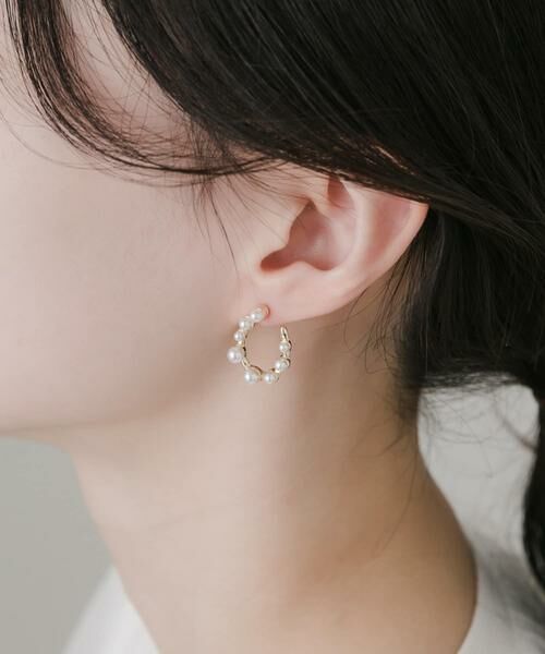 SMELLY / スメリー ピアス・イヤリング | パールラインピアス | 詳細1