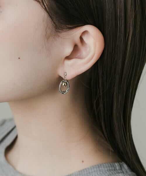 SMELLY / スメリー ピアス・イヤリング | ボールメタルオーバルピアス | 詳細2