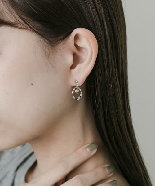 SMELLY / スメリー ピアス・イヤリング | ボールメタルオーバルピアス | 詳細3