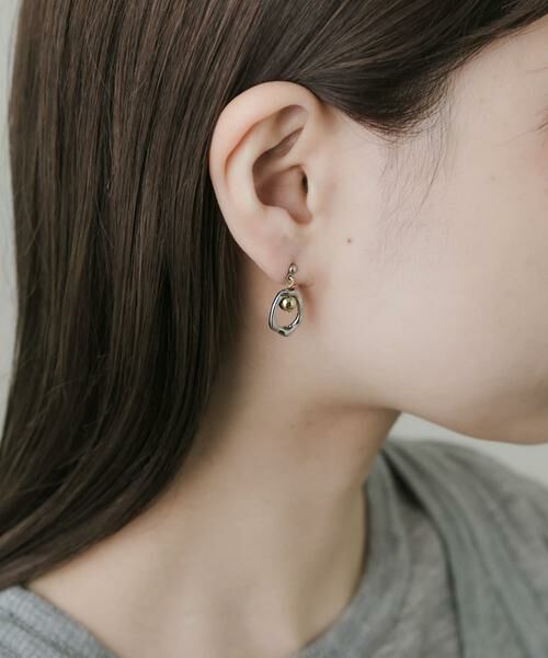 SMELLY / スメリー ピアス・イヤリング | ボールメタルオーバルピアス | 詳細4