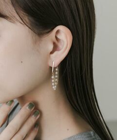 SMELLY / スメリー ピアス・イヤリング | パールチェーンスウェイピアス