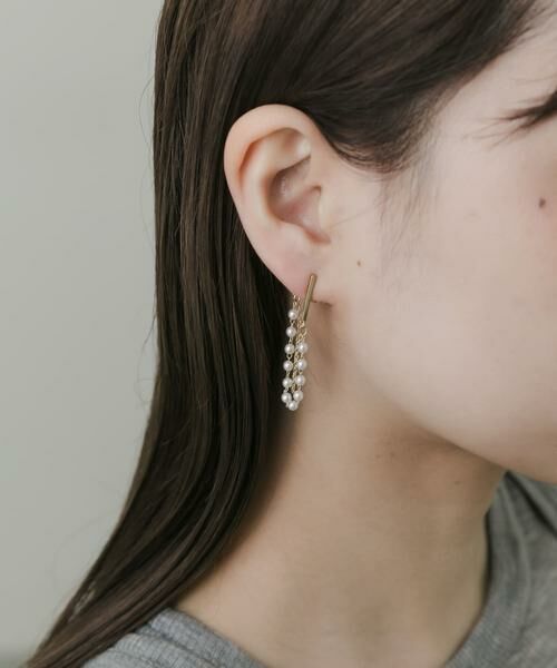 SMELLY / スメリー ピアス・イヤリング | パールチェーンスウェイピアス | 詳細2