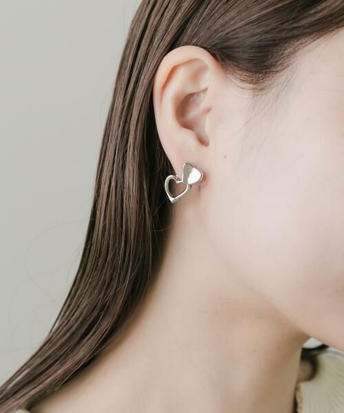 SMELLY / スメリー ピアス・イヤリング | ニュアンスハートメタルピアス | 詳細2