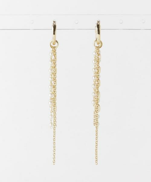 SMELLY / スメリー ピアス・イヤリング | パールチェーンマルチWAYフープピアス | 詳細4