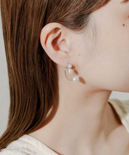 SMELLY / スメリー ピアス・イヤリング | パールカーブラインピアス | 詳細3