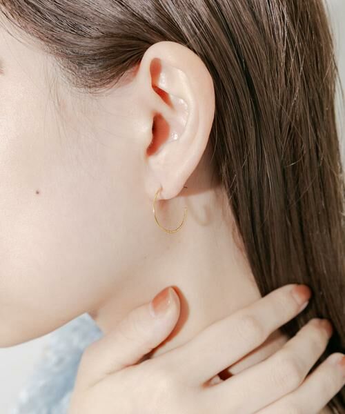 SMELLY / スメリー ピアス・イヤリング | ステンレスキリカエフープピアス | 詳細1