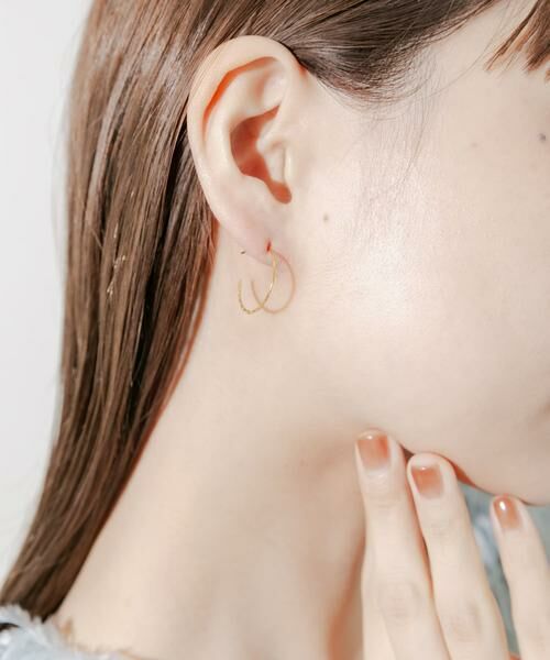 SMELLY / スメリー ピアス・イヤリング | ステンレスキリカエフープピアス | 詳細2