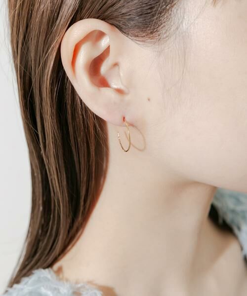 SMELLY / スメリー ピアス・イヤリング | ステンレスキリカエフープピアス | 詳細3
