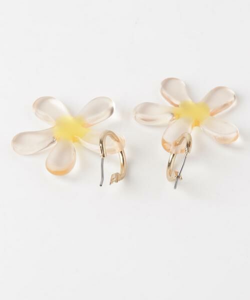 SMELLY / スメリー ピアス・イヤリング | クリアフラワーメタルフープピアス | 詳細10