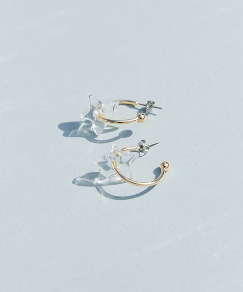 SMELLY / スメリー ピアス・イヤリング | クリアスターフープピアス | 詳細2