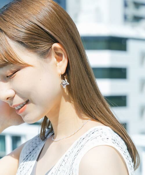 SMELLY / スメリー ピアス・イヤリング | クリアスターフープピアス | 詳細7