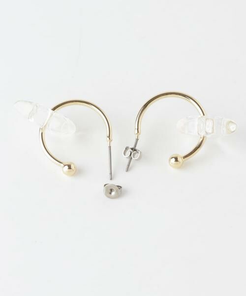 SMELLY / スメリー ピアス・イヤリング | クリアスターフープピアス | 詳細8