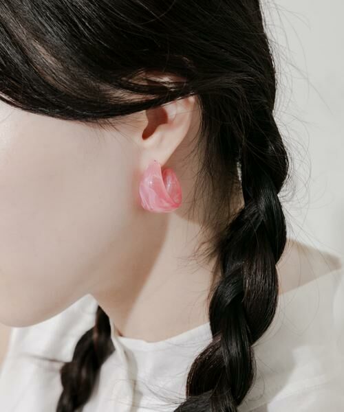 SMELLY / スメリー ピアス・イヤリング | カラーワイドフープピアス | 詳細2