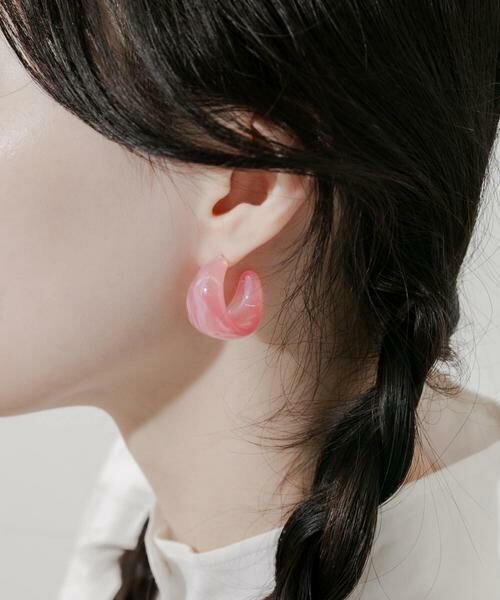 SMELLY / スメリー ピアス・イヤリング | カラーワイドフープピアス | 詳細3