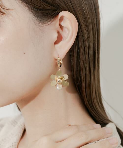 SMELLY / スメリー ピアス・イヤリング | メタルフラワースウィングピアス | 詳細6