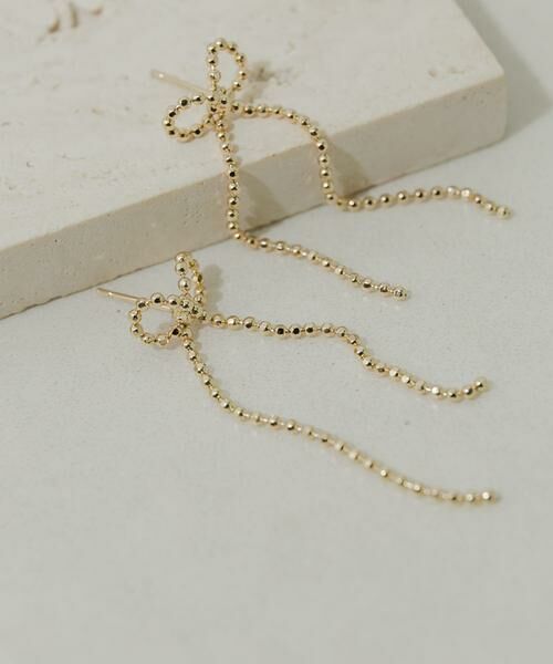 SMELLY / スメリー ピアス・イヤリング | チェーンリボンピアス | 詳細1