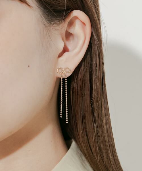 SMELLY / スメリー ピアス・イヤリング | チェーンリボンピアス | 詳細4