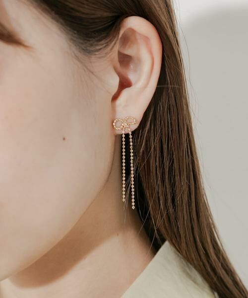 SMELLY / スメリー ピアス・イヤリング | チェーンリボンピアス | 詳細5