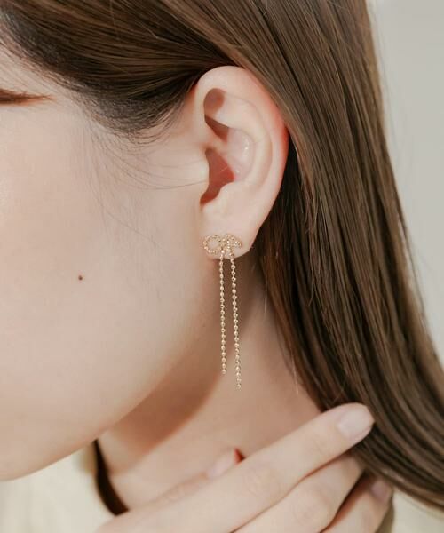 SMELLY / スメリー ピアス・イヤリング | チェーンリボンピアス | 詳細6