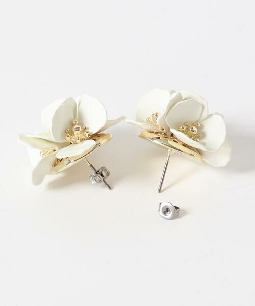 SMELLY / スメリー ピアス・イヤリング | マットプレートフラワーピアス | 詳細4
