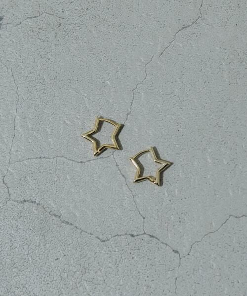 SMELLY / スメリー ピアス・イヤリング | スターモチーフメタルフープピアス | 詳細1