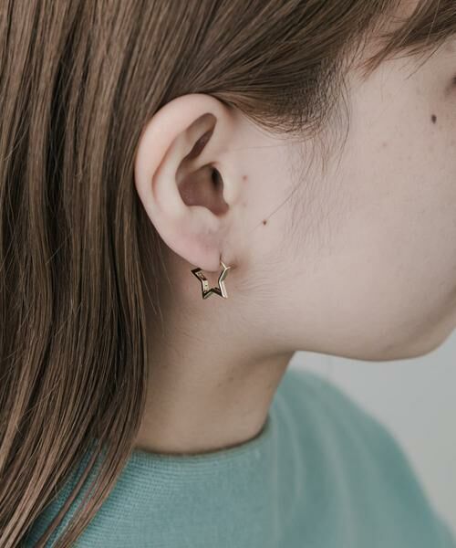 SMELLY / スメリー ピアス・イヤリング | スターモチーフメタルフープピアス | 詳細3