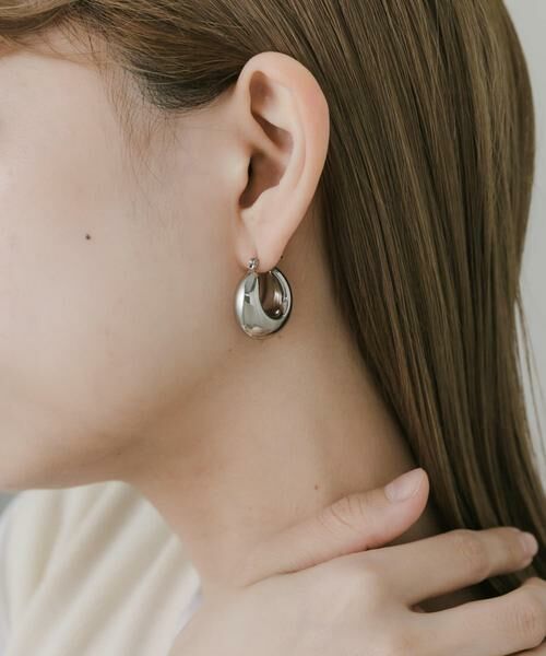 SMELLY / スメリー ピアス・イヤリング | ステンレスプランプフープピアス | 詳細2