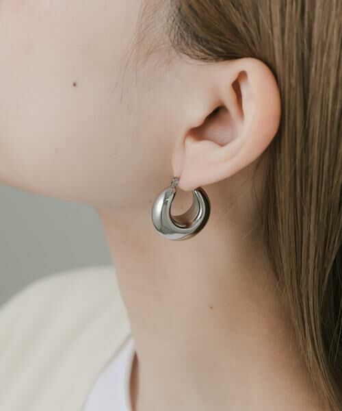SMELLY / スメリー ピアス・イヤリング | ステンレスプランプフープピアス | 詳細3
