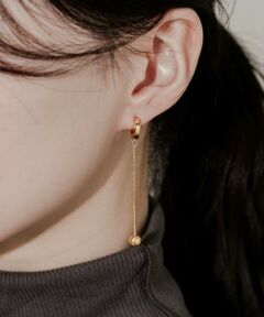 SMELLY / スメリー ピアス・イヤリング | ステンレスボールドロップフープピアス